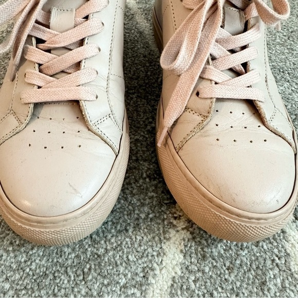 Greats Blush Pink Leather Low Top Sneakers - Picture 3 of 9